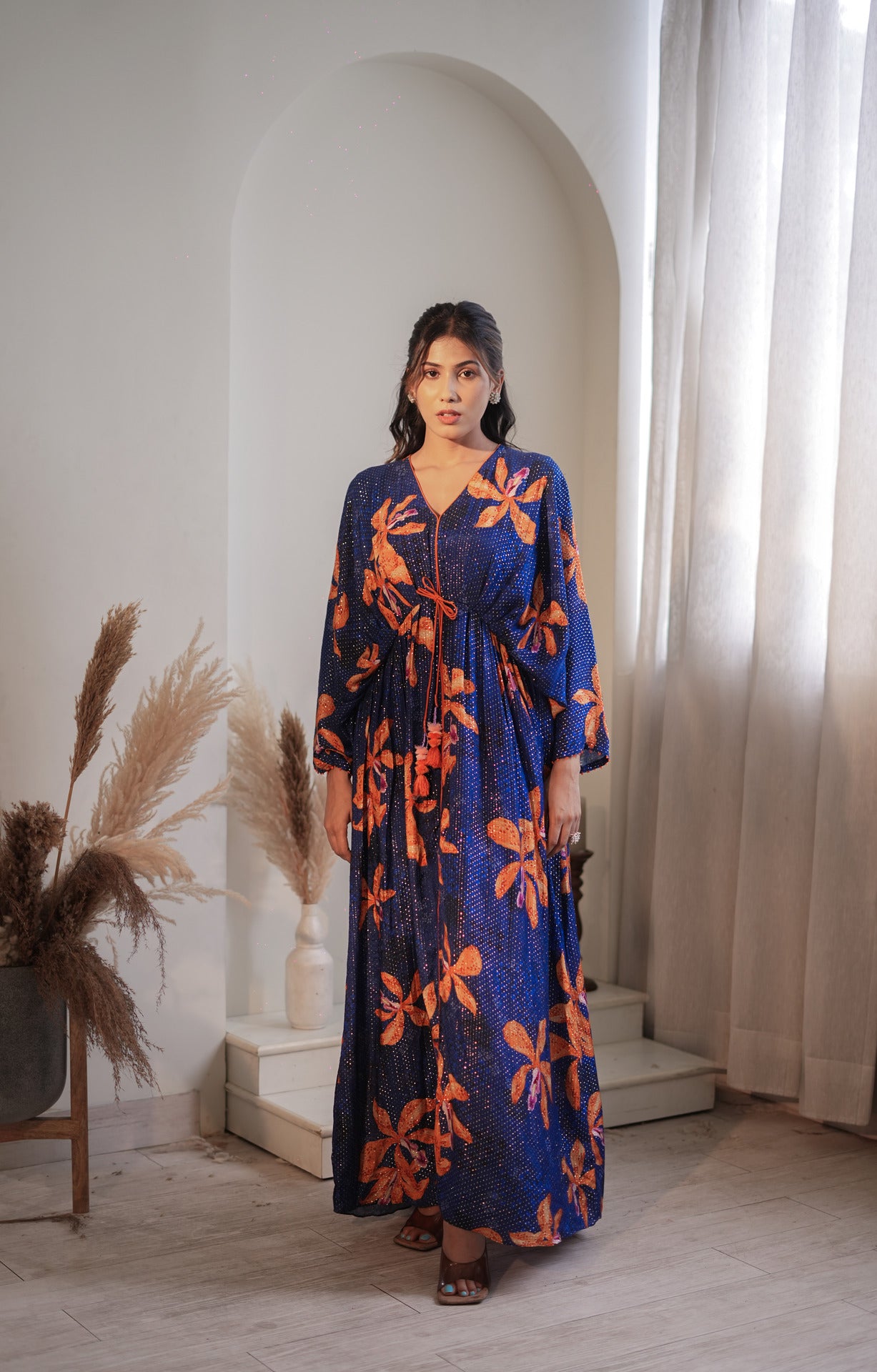 Royal  Blue Lily Kaftan