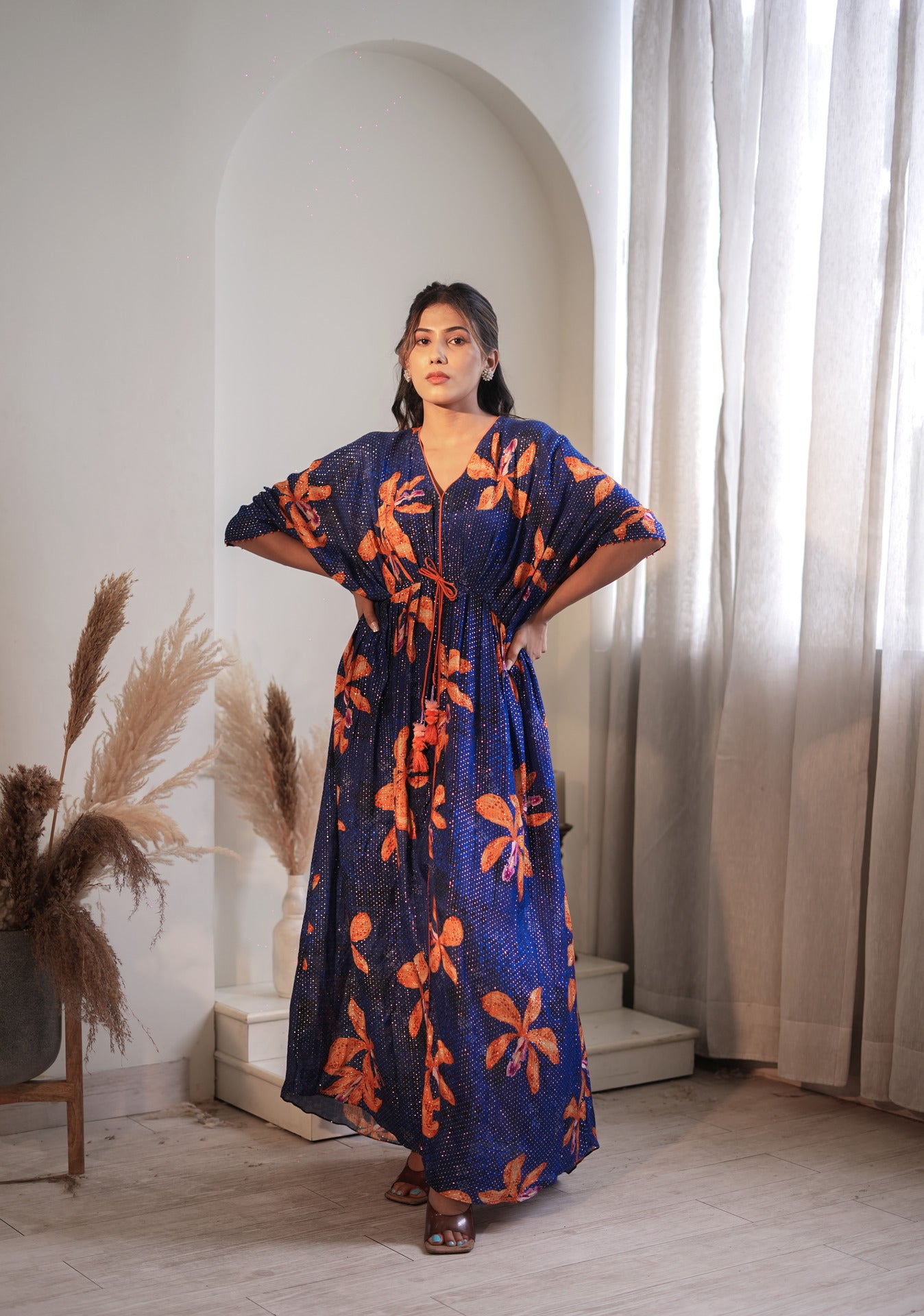 Royal  Blue Lily Kaftan