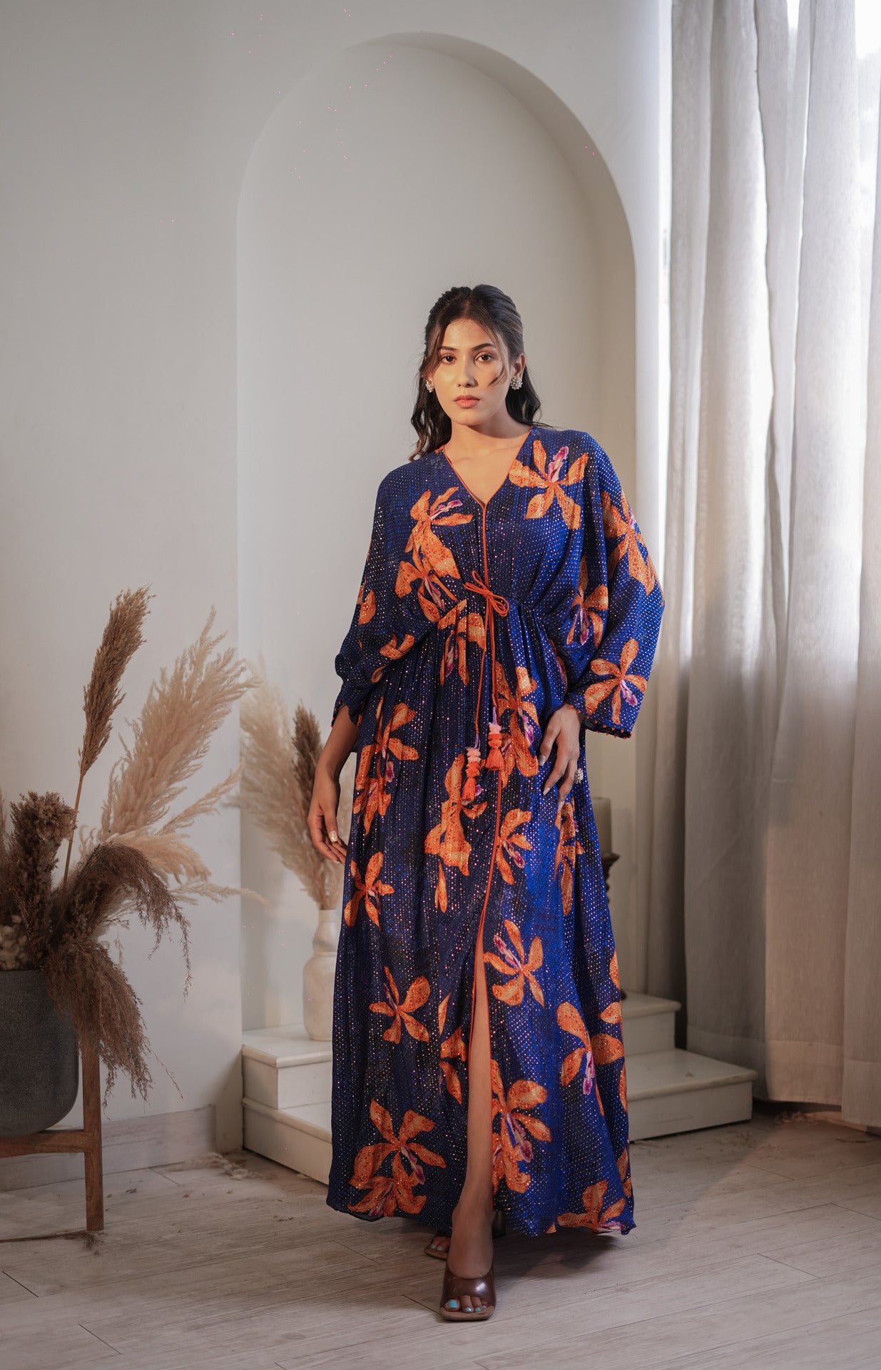 Royal  Blue Lily Kaftan