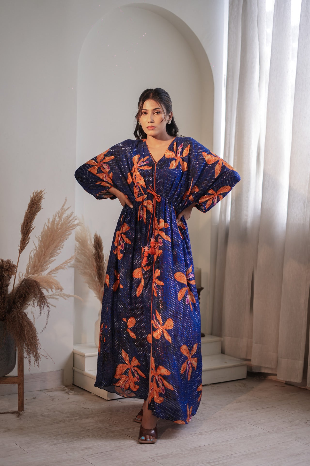 Royal  Blue Lily Kaftan