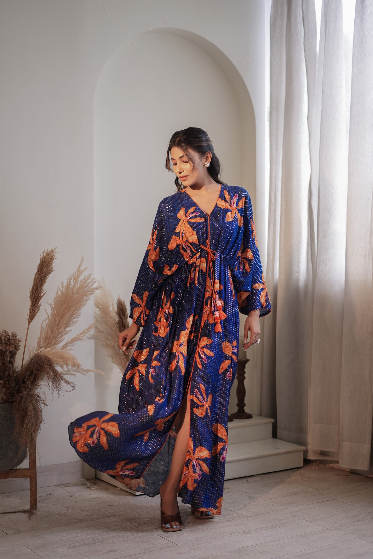 Royal  Blue Lily Kaftan