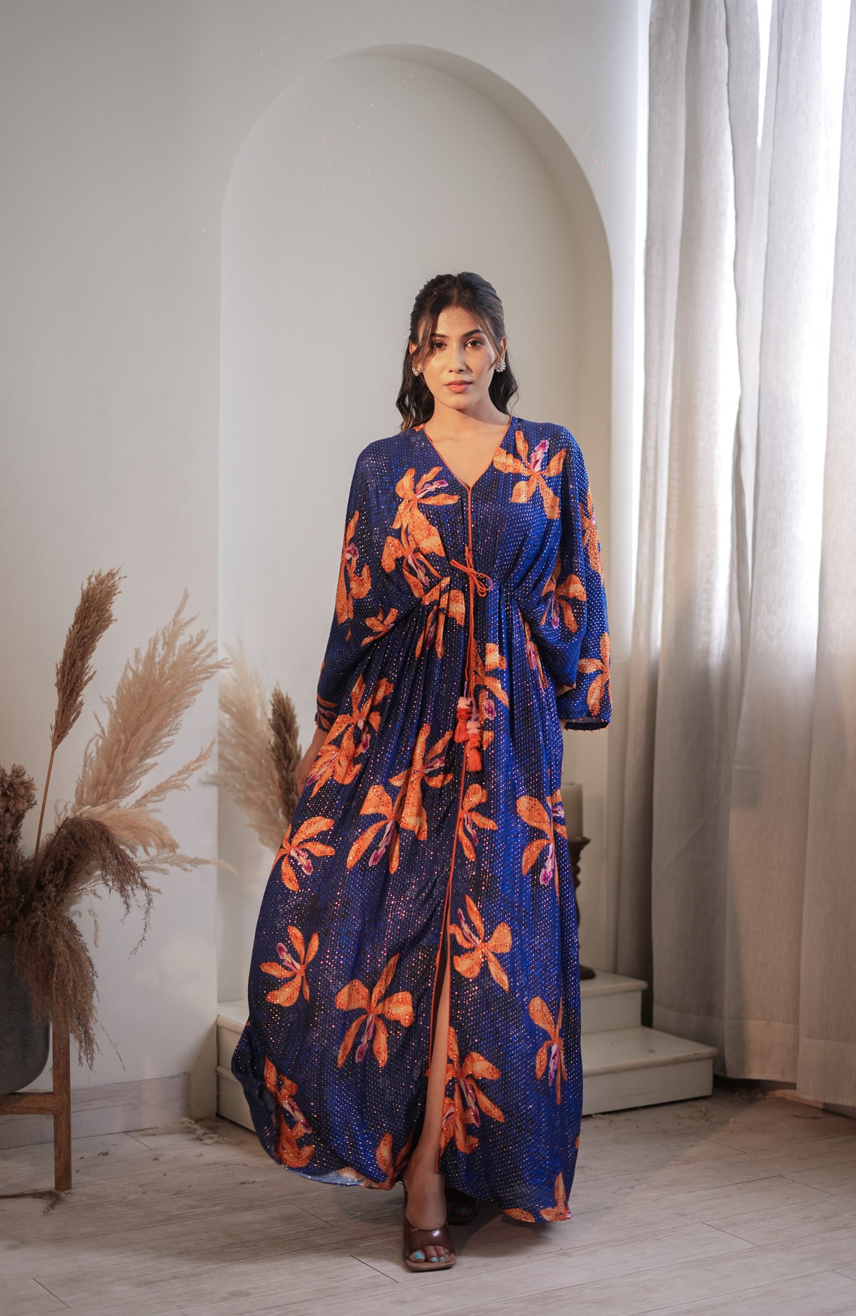 Royal  Blue Lily Kaftan