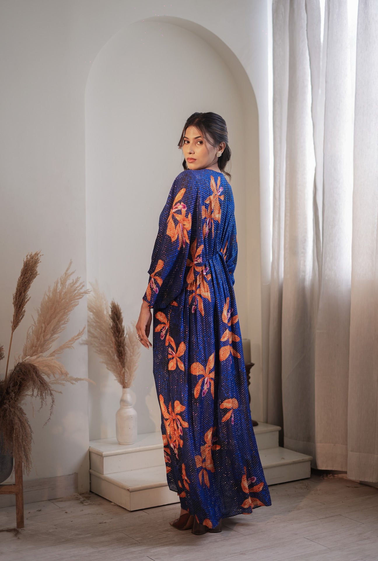 Royal  Blue Lily Kaftan