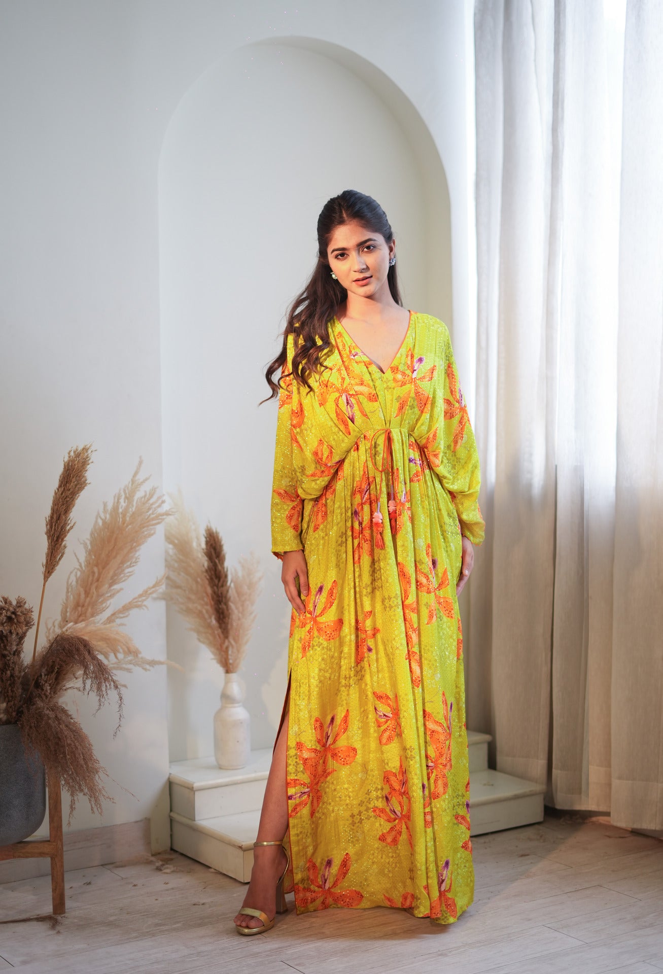 Luminous Lime  Lily Kaftan