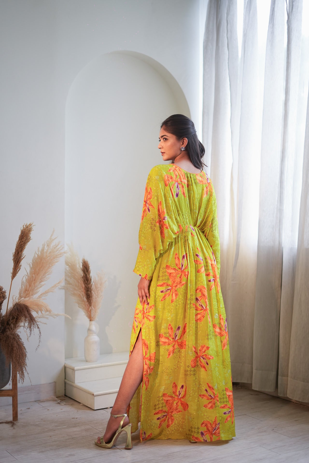 Luminous Lime  Lily Kaftan