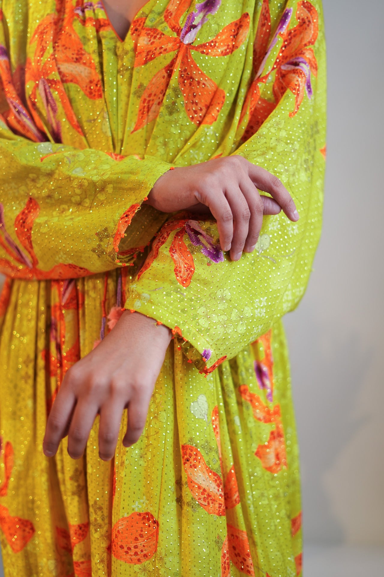 Luminous Lime  Lily Kaftan