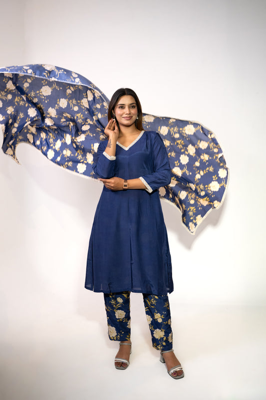 Sapphire A- Line Kurta Set