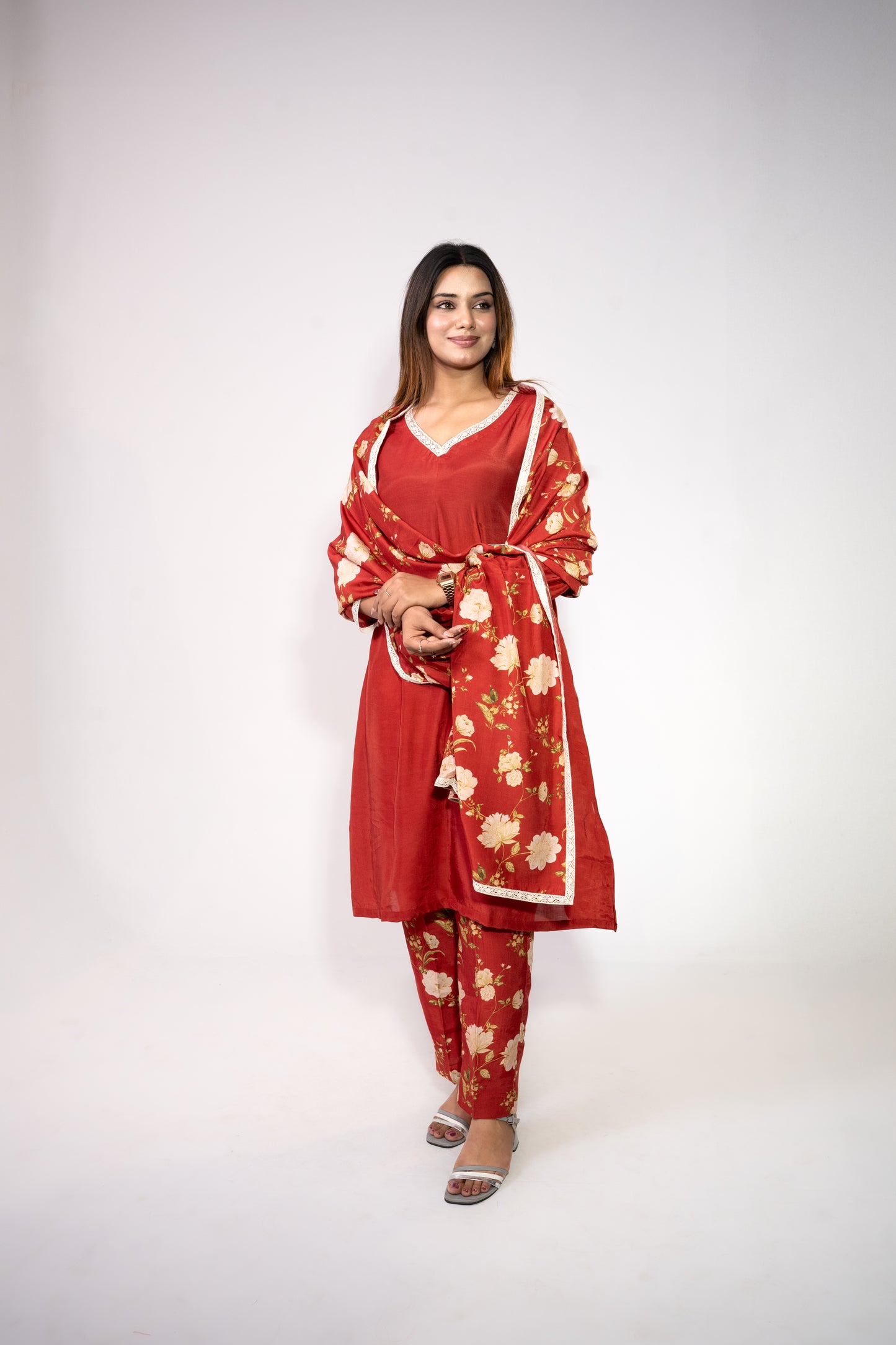 Sangria A-Line Kurta Set