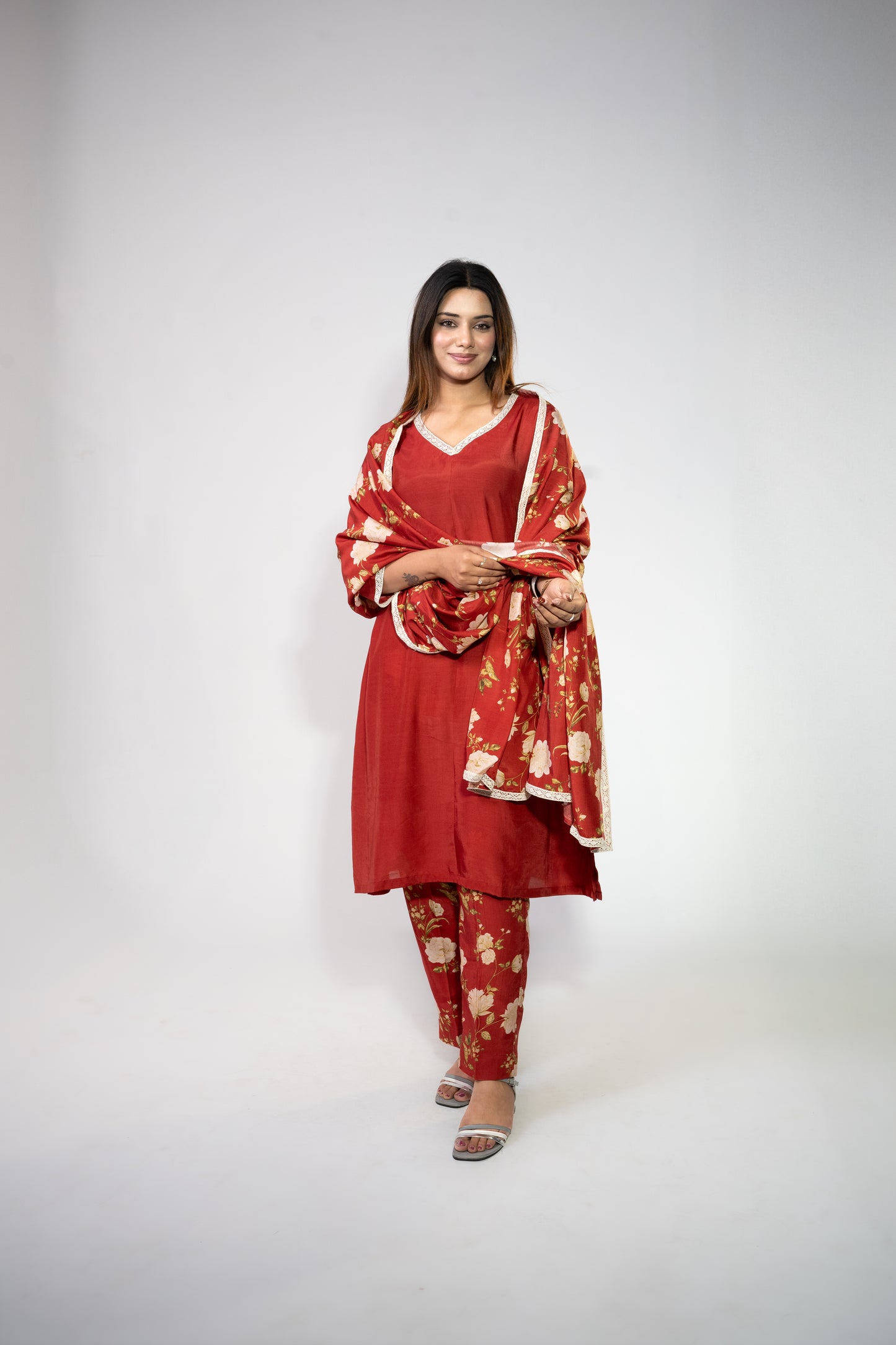 Sangria A-Line Kurta Set